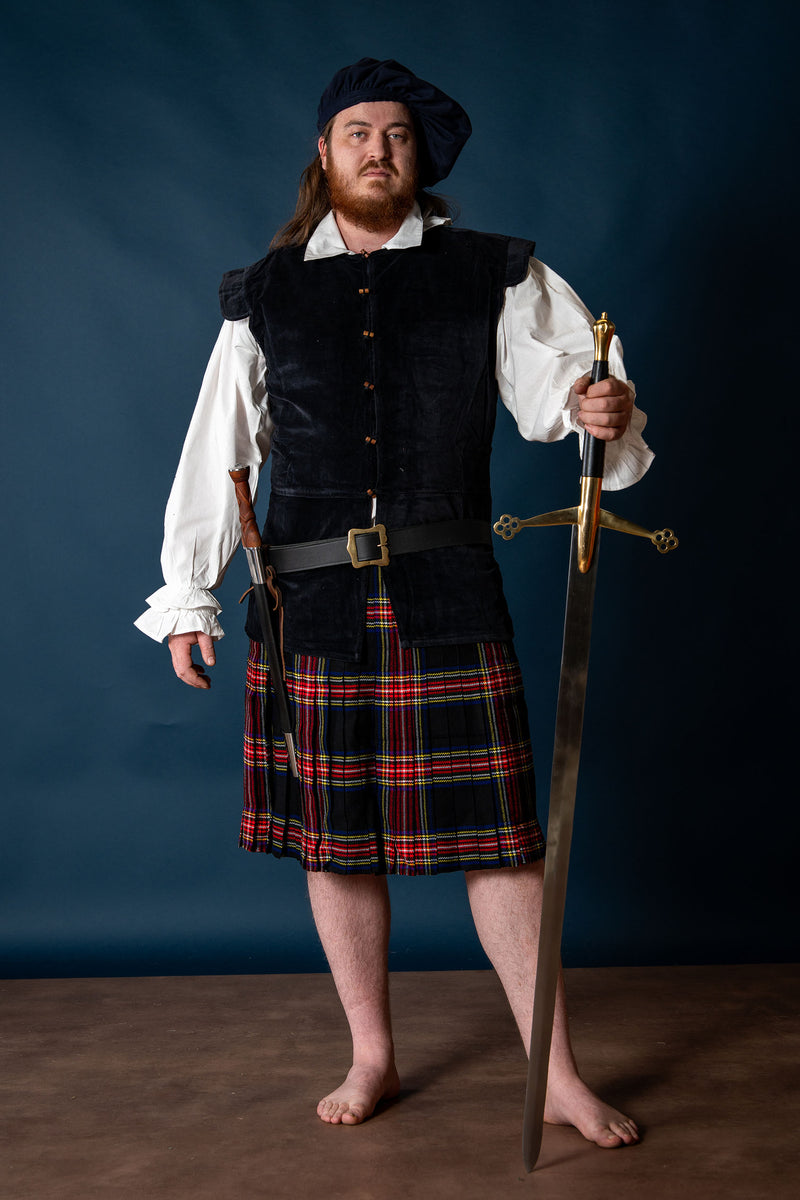 Doublet aus dem späten 16. Jahrhundert Watergeuzen, schwarz