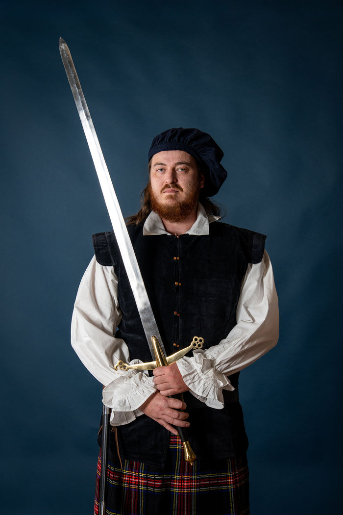 Baret Stefan vlněná směs, modrá