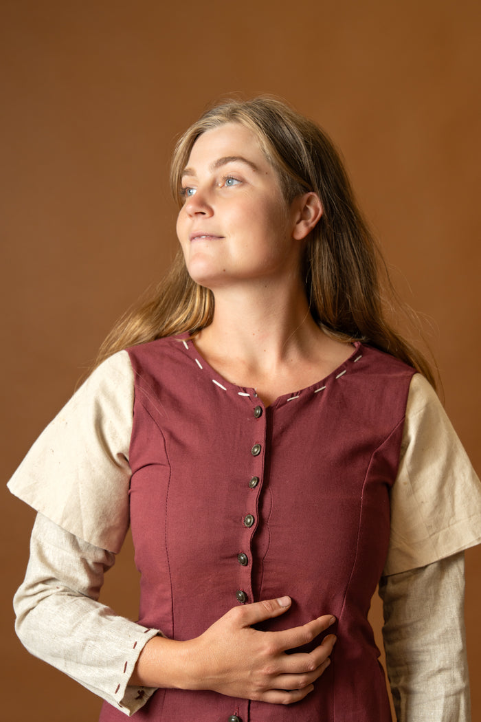 Kirtle Elodie, rood/creme