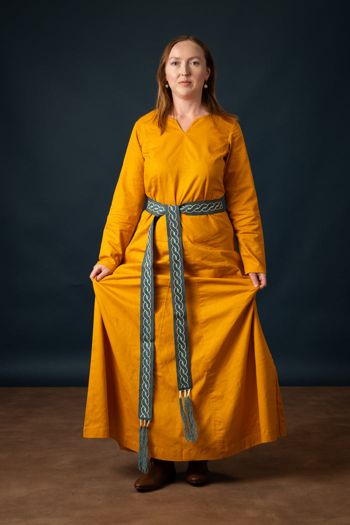 Viking dress Milla, yellow