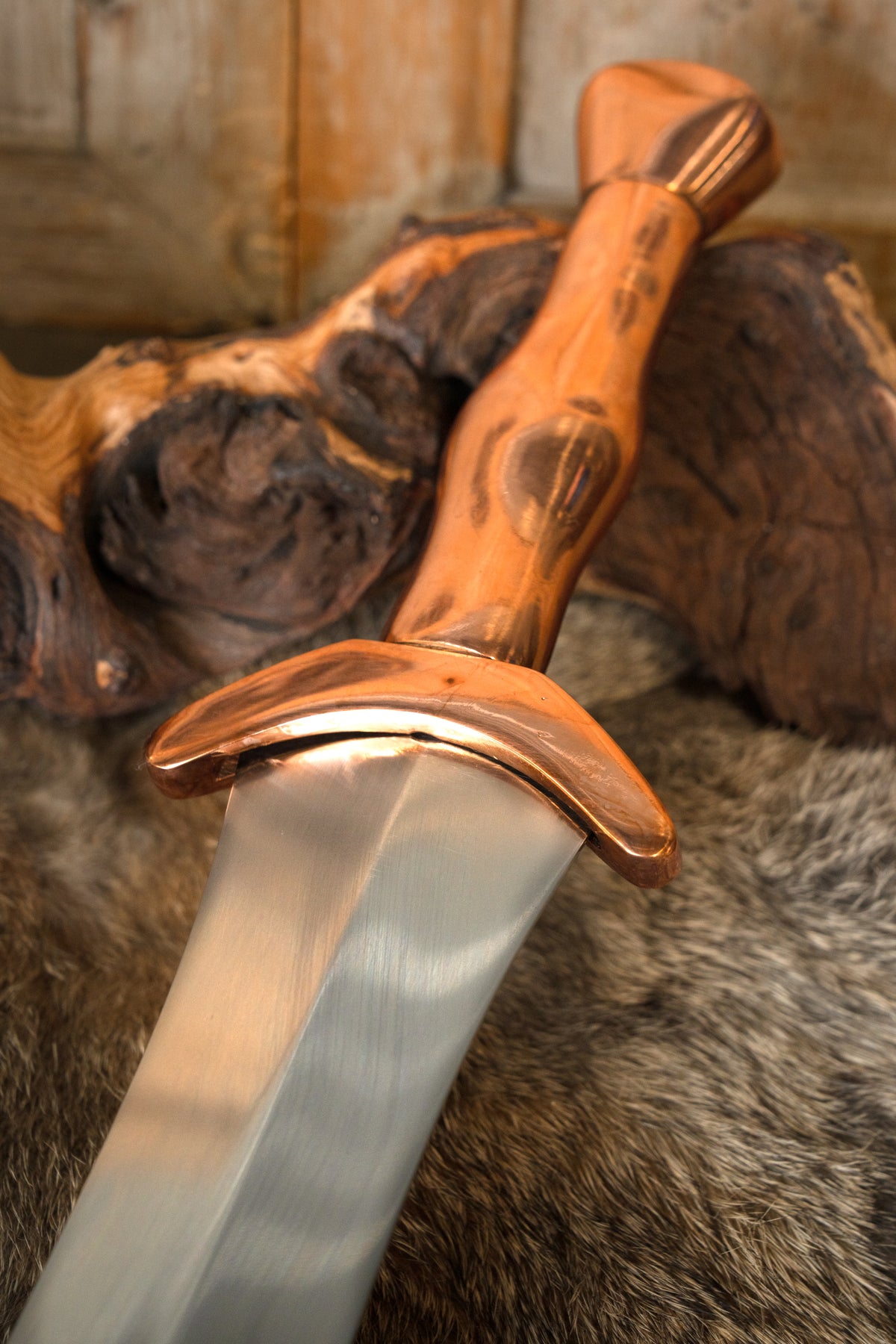 Spartansk Lakonia-sværd, halvskarpt