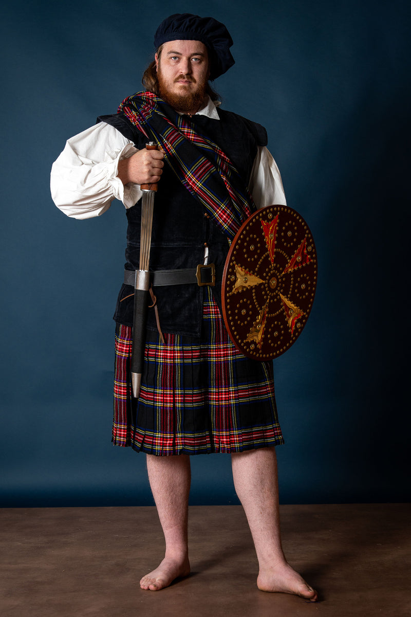 Scottish plaid tartan, Black Stewart