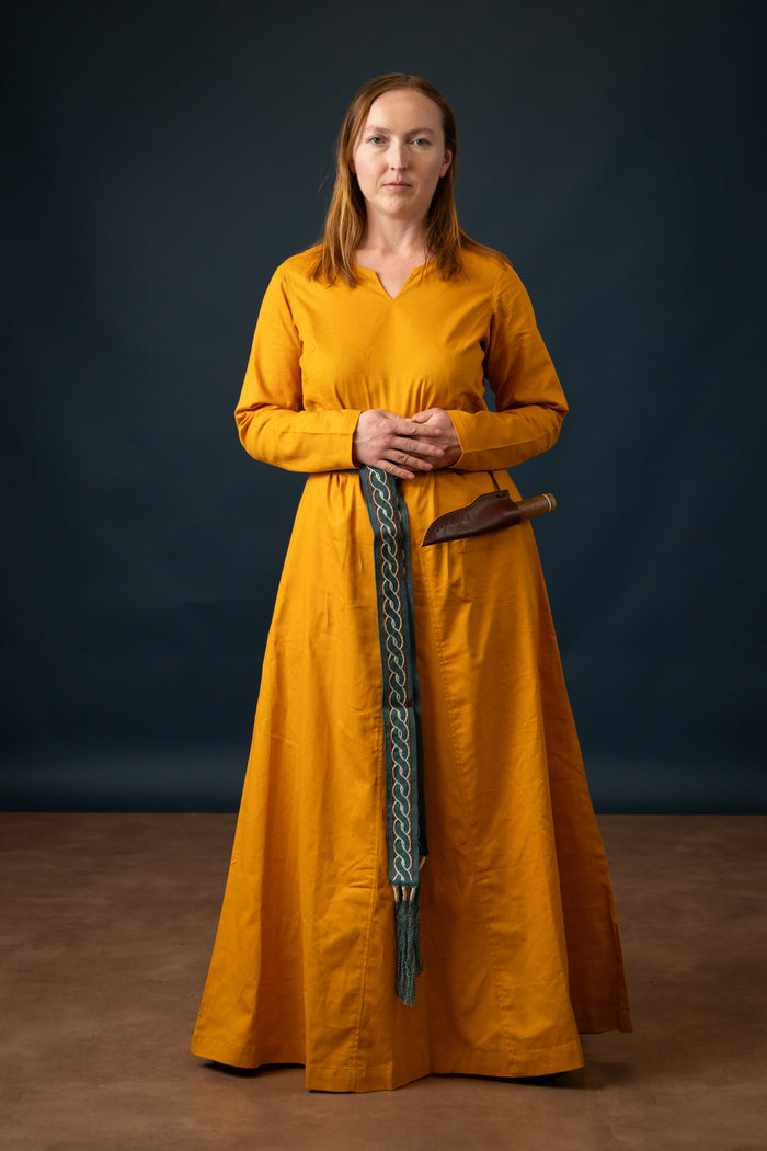 Viking dress Milla, yellow
