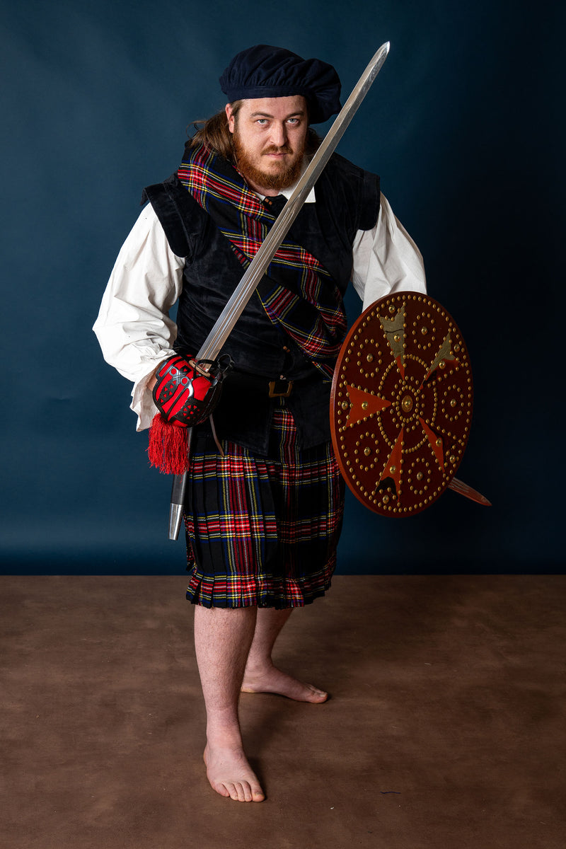 Scottish plaid tartan, Black Stewart