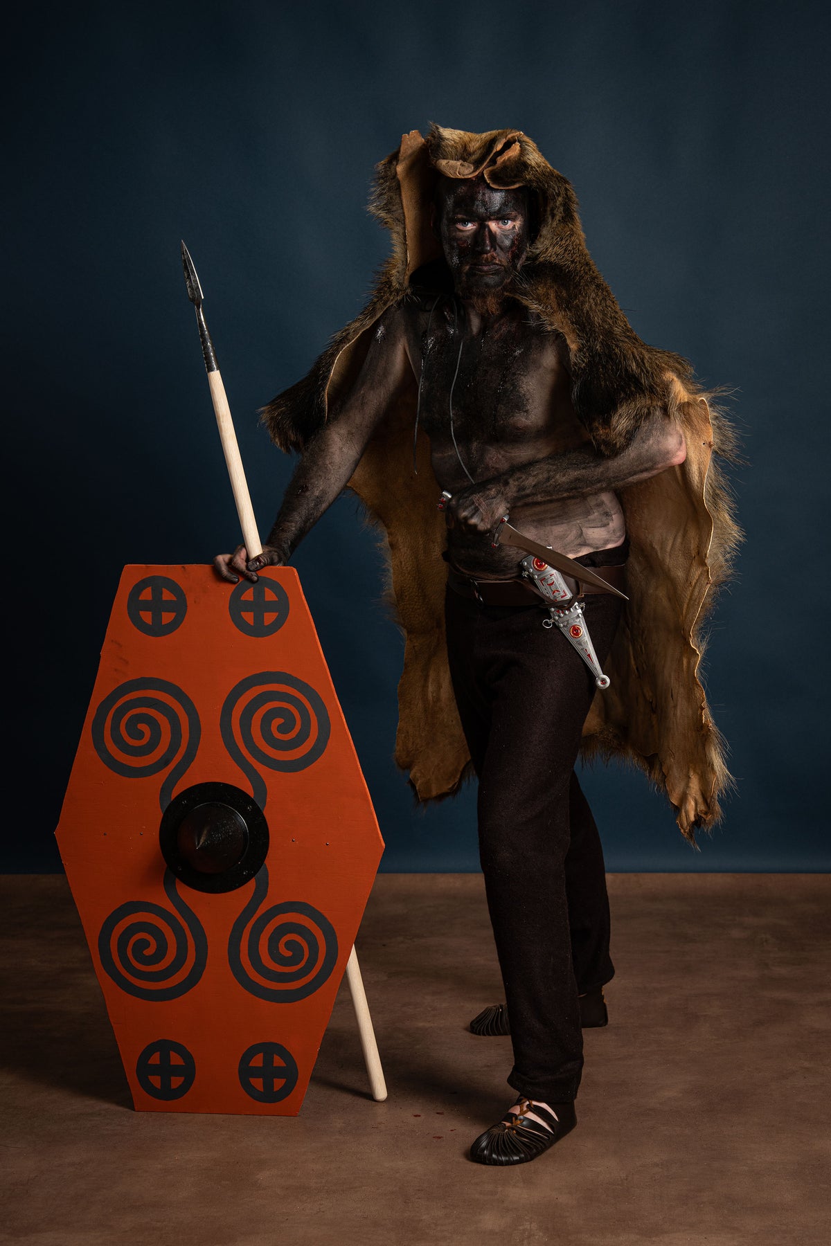 Romersk pugio Teutoburger Skov, semi-skarpt