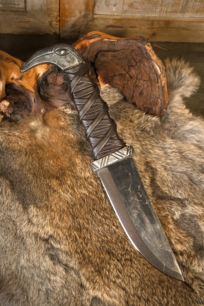 Viking axe and knife set, semi-sharp