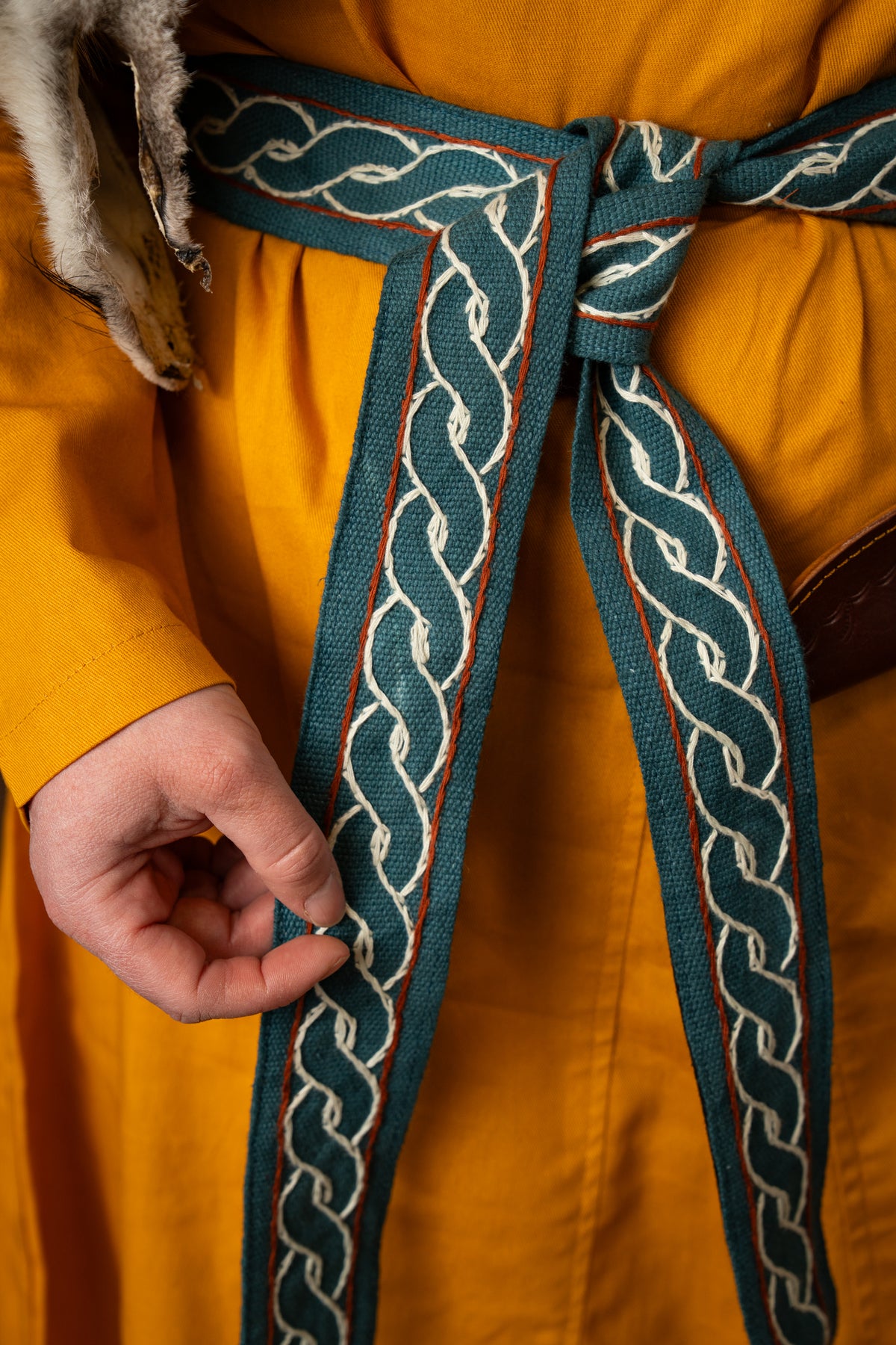 Viking belt Elina, blue, 235 cm