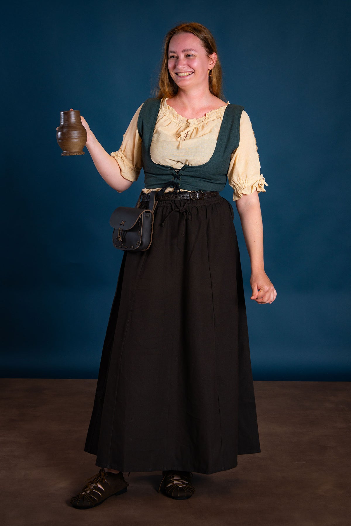 Gorset Annabelle, zielony