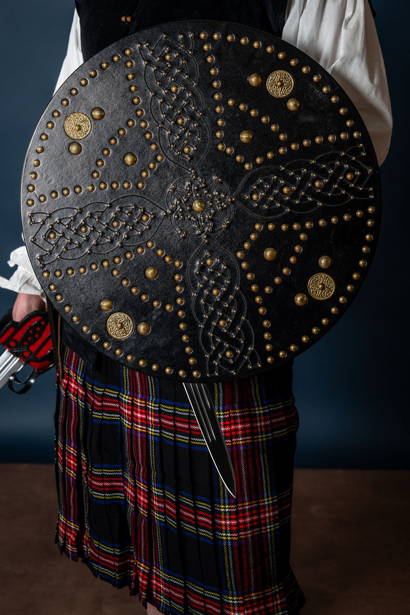 Scottish Highland targe with Celtic cross