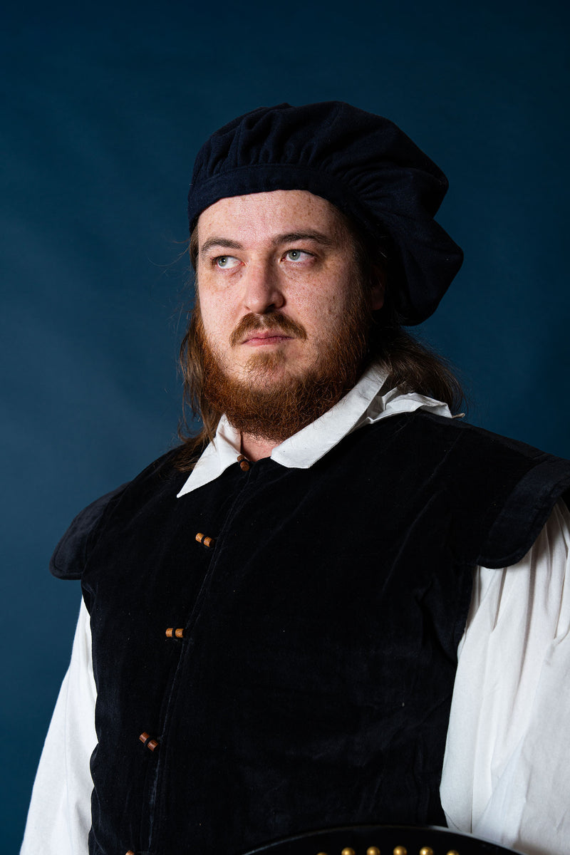 Doublet aus dem späten 16. Jahrhundert Watergeuzen, schwarz