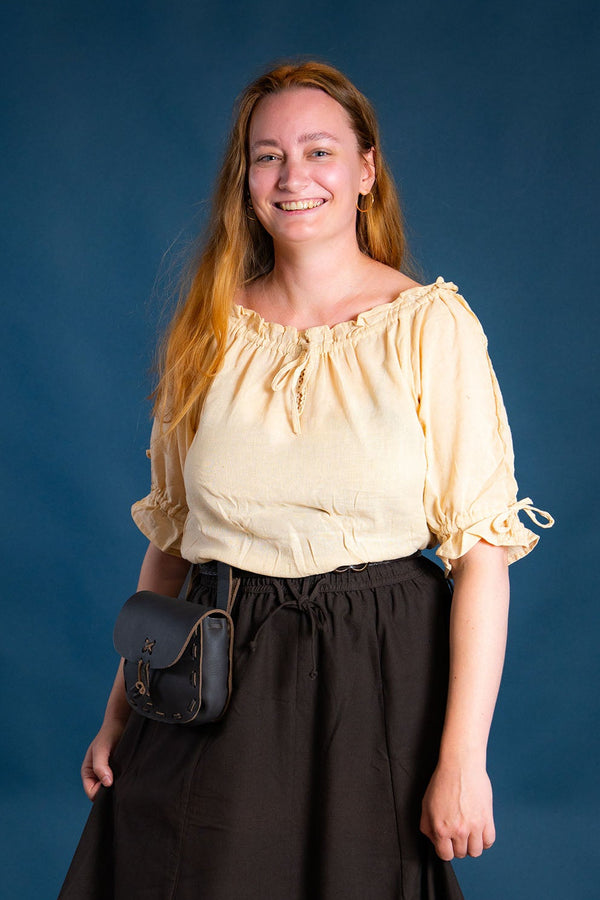 Baroque blouse Rosamund, naturel