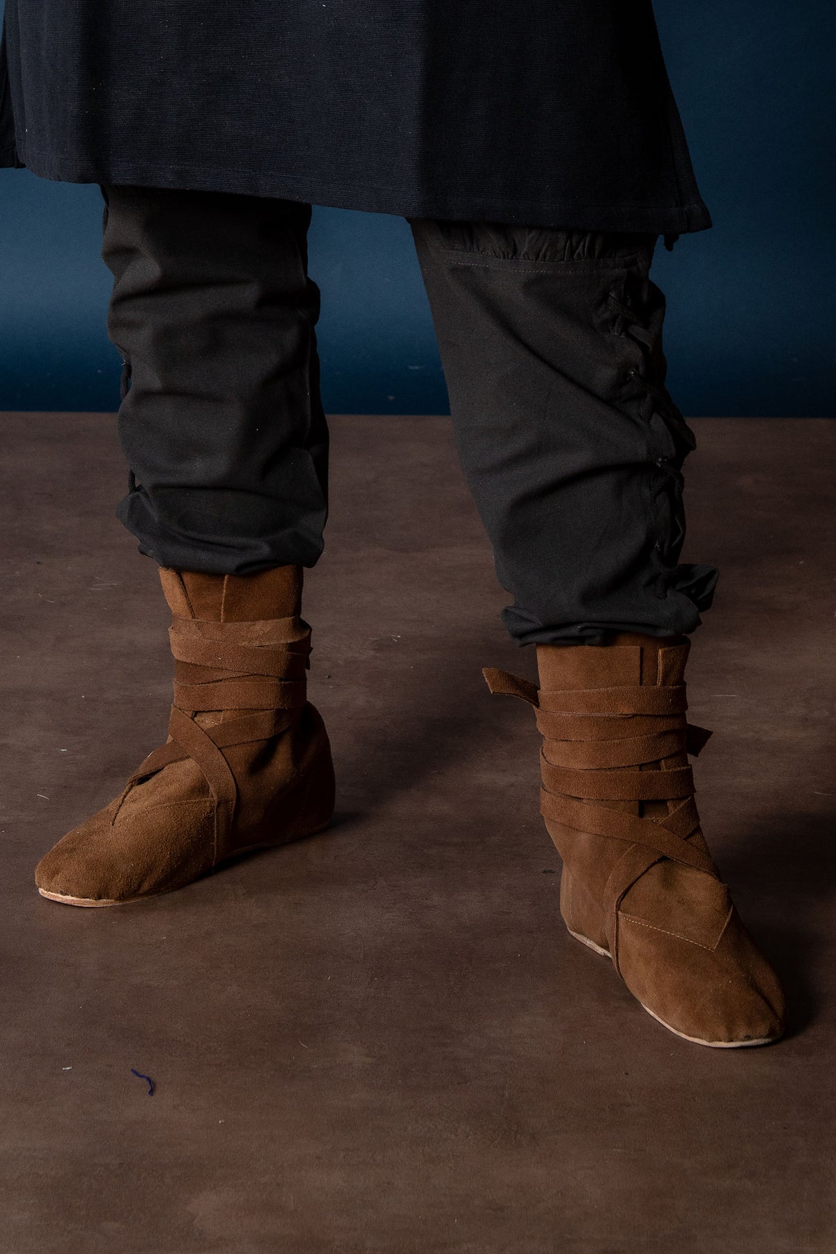 Bottes Haithabu, velours, brun