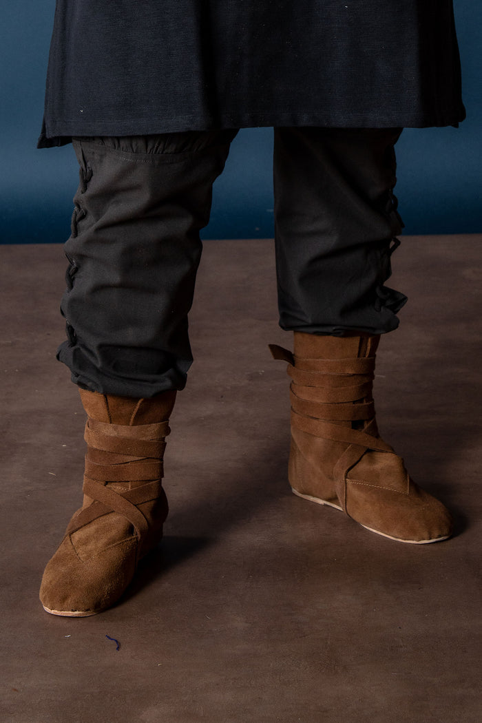 Bottes Haithabu, velours, brun