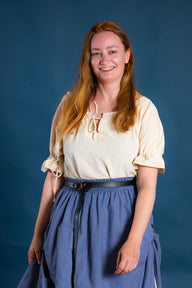 barokový blúzka Morgause, krémová