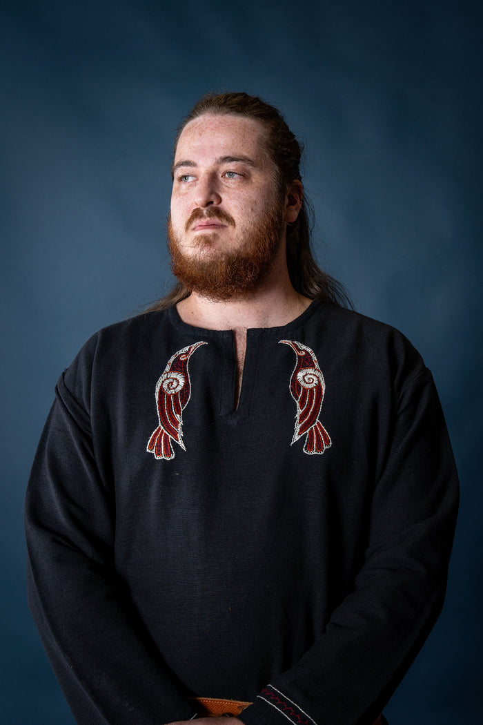 Viking Tuniek Hugin & Munin, zwart