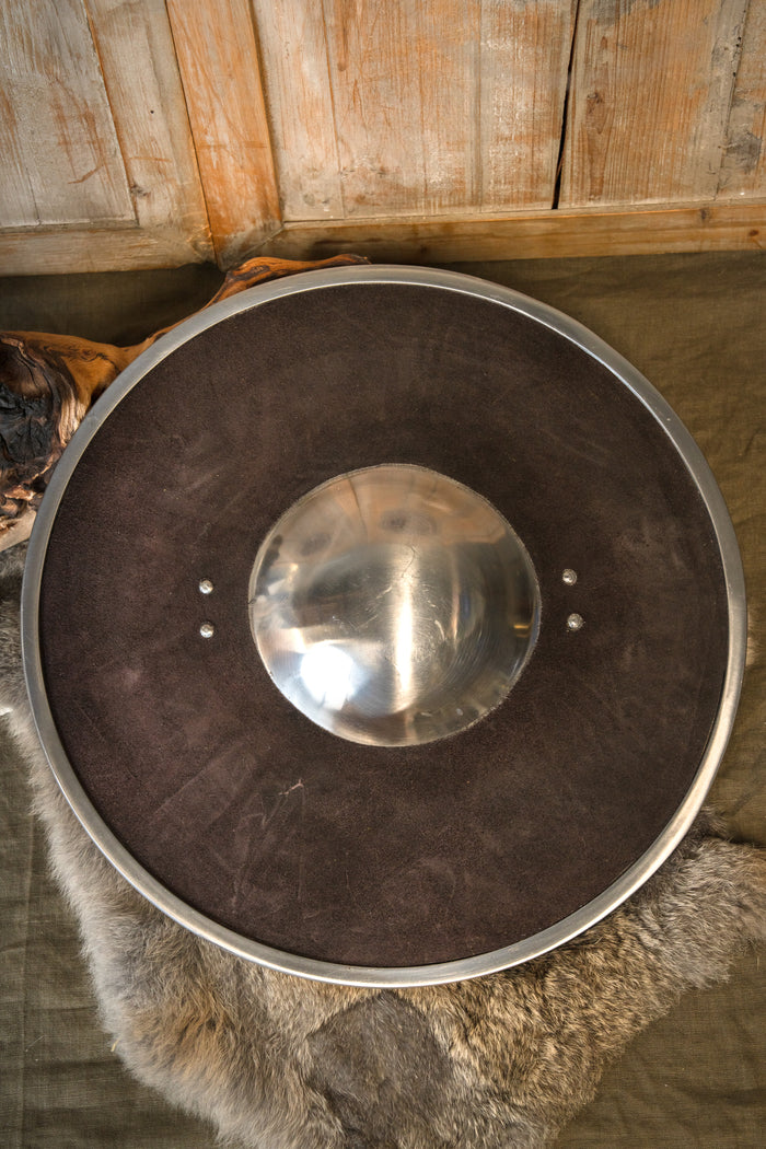 Bucklare med läderklädsel, typ IA, storlek S, 2 mm (battle-ready)