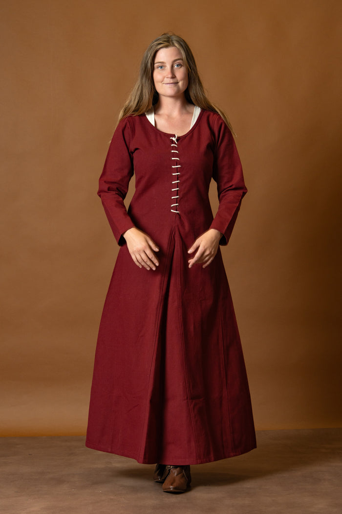 Cotehardie Christina, rosso bordeaux