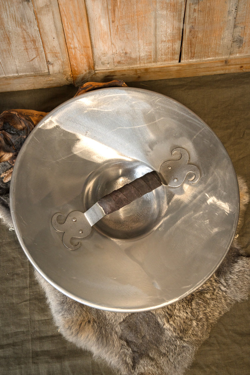 Broquel con recubrimiento de cuero, tipo IA, talla S, 2 mm (listo para combate)