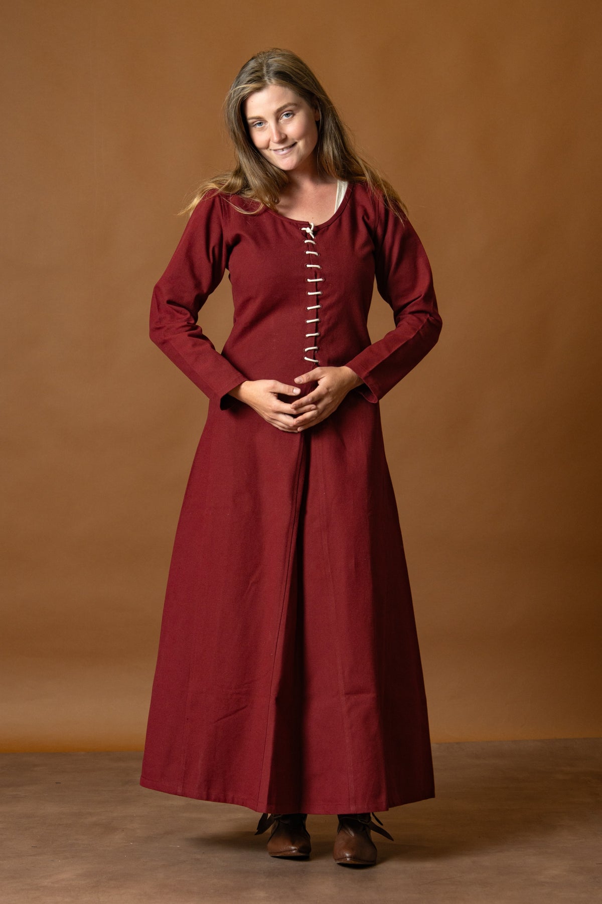 Cotehardie Christina, rosso bordeaux