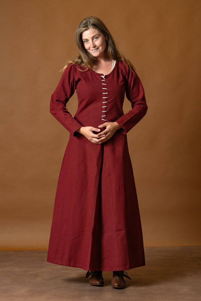 Cotehardie Christina, rosso bordeaux