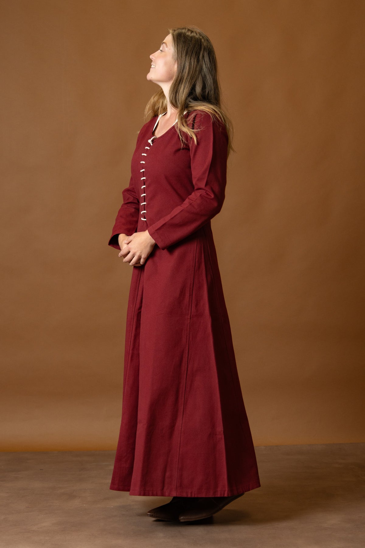 Cotehardie Christina, rosso bordeaux