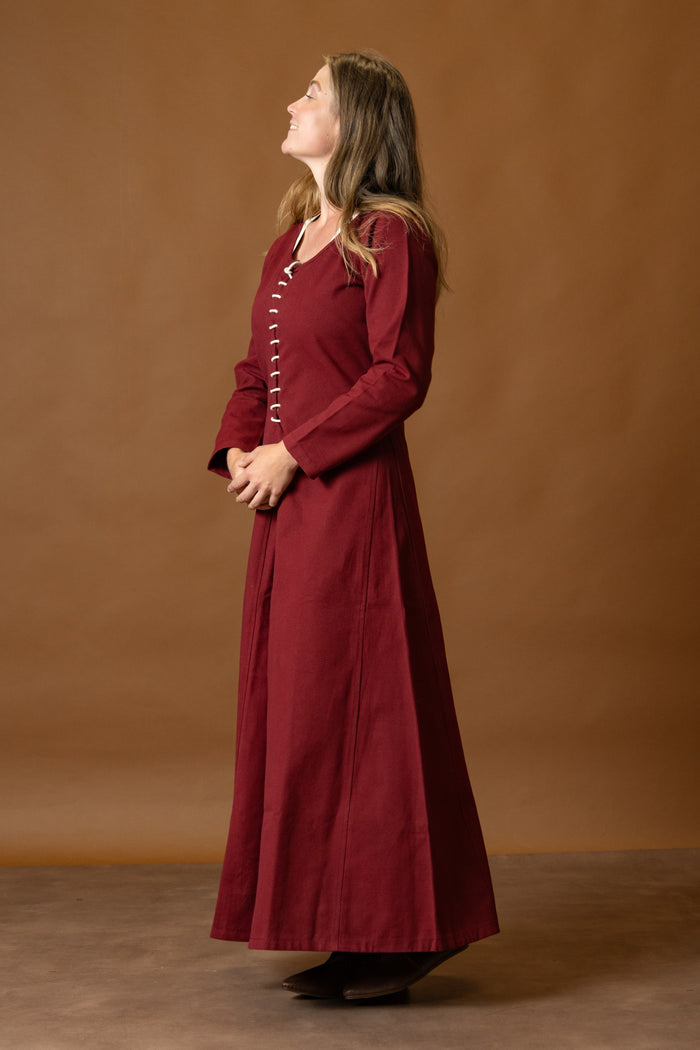 Cotehardie Christina, rosso bordeaux