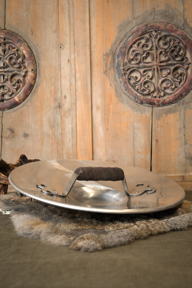 Broquel con recubrimiento de cuero, tipo IA, talla S, 2 mm (listo para combate)