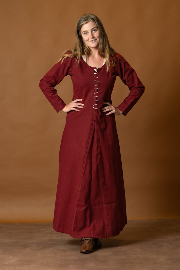 Cotehardie Christina, rosso bordeaux