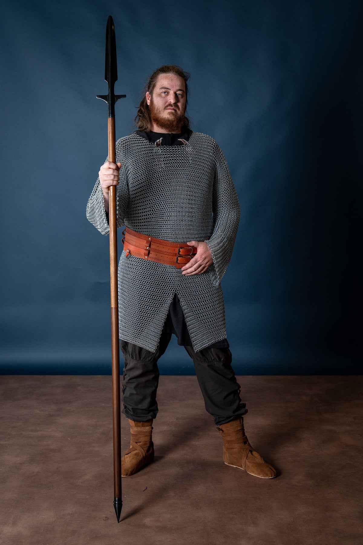 Hauberk med slits, galvaniserad, oklinkad, 10 mm