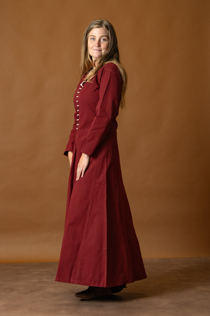 Cotehardie Christina, rosso bordeaux