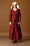 Cotehardie Christina, rosso bordeaux