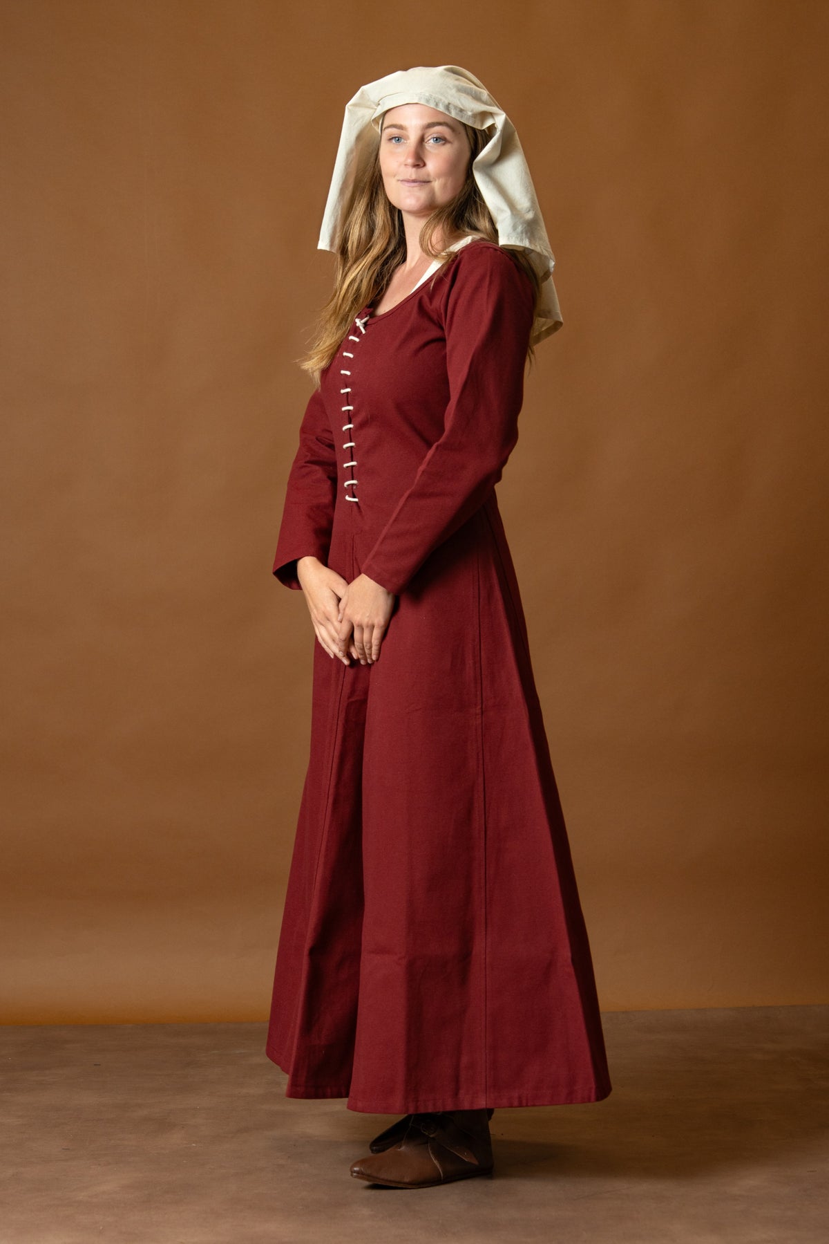 Cotehardie Christina, rosso bordeaux