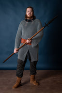 Hauberk med slits, galvaniserad, oklinkad, 10 mm