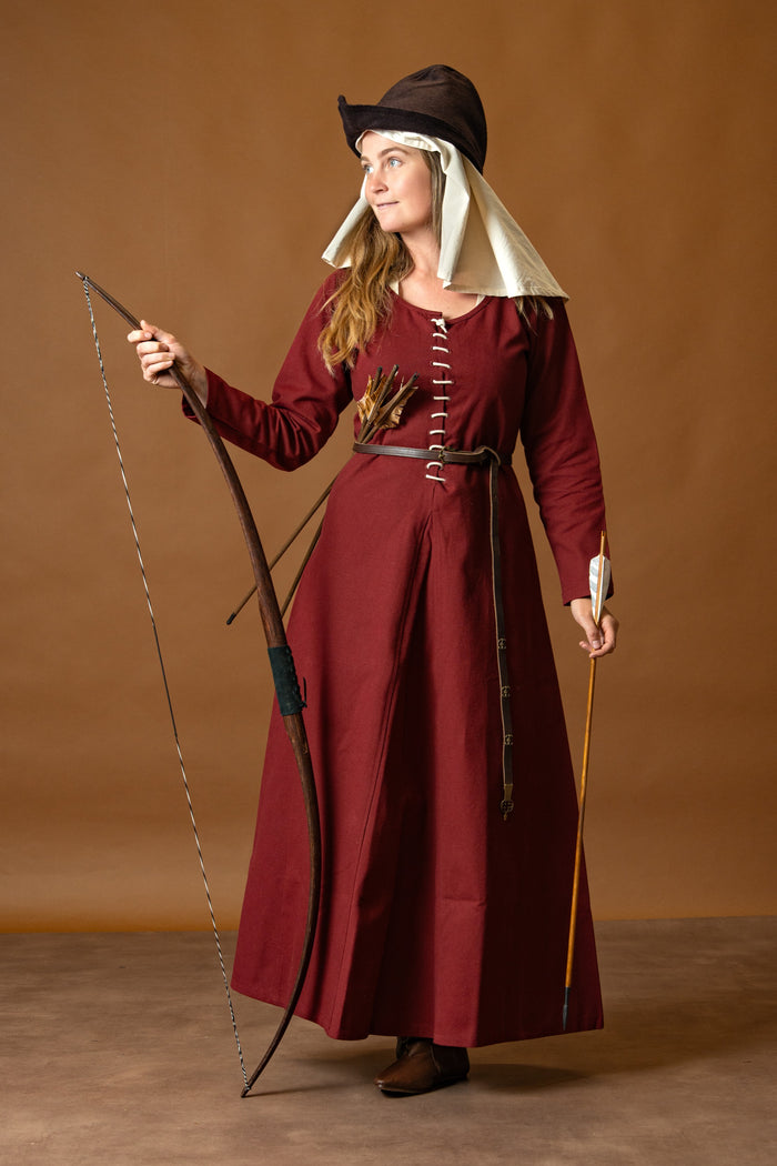 Cotehardie Christina, rosso bordeaux