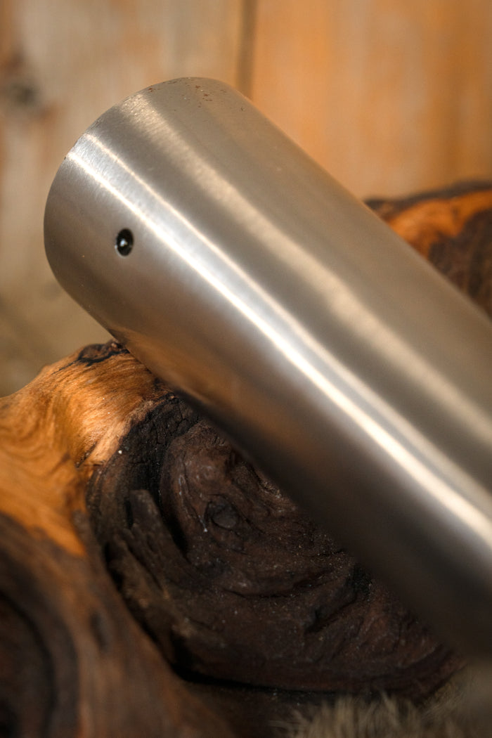 Punta de lanza vikinga con alas, semi-afilada