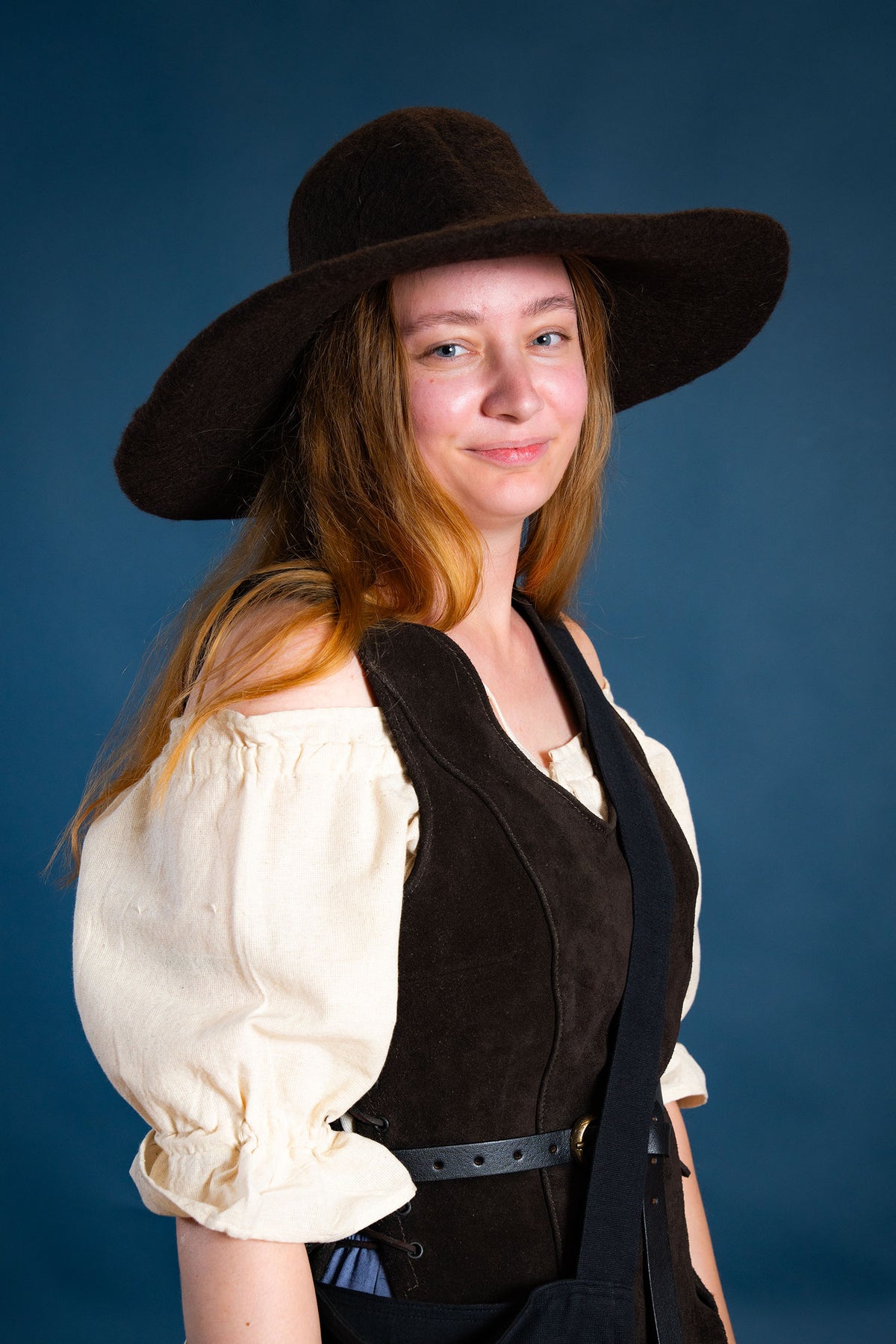 Hatt Guthrie, brun, ullfilt