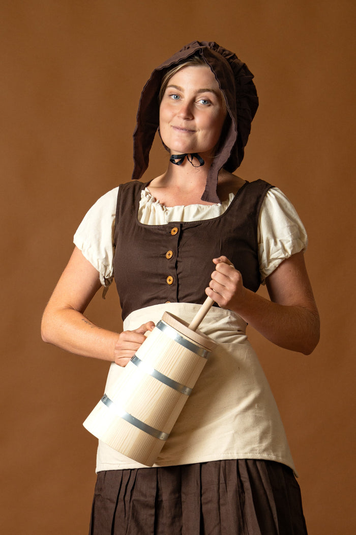 Medieval cap Anna, brown