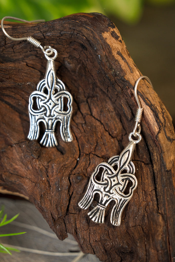 Rusvik Ohrringe Jaroslav, versilberte Bronze