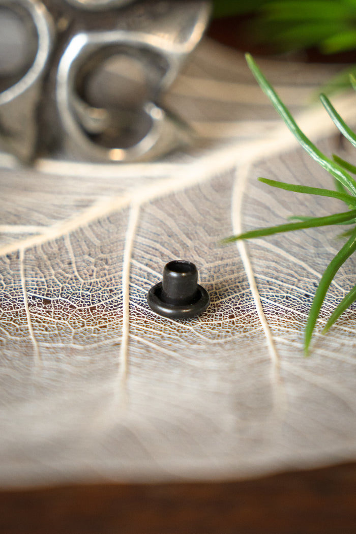 Herraje de cinturón romano de trompeta, plateado