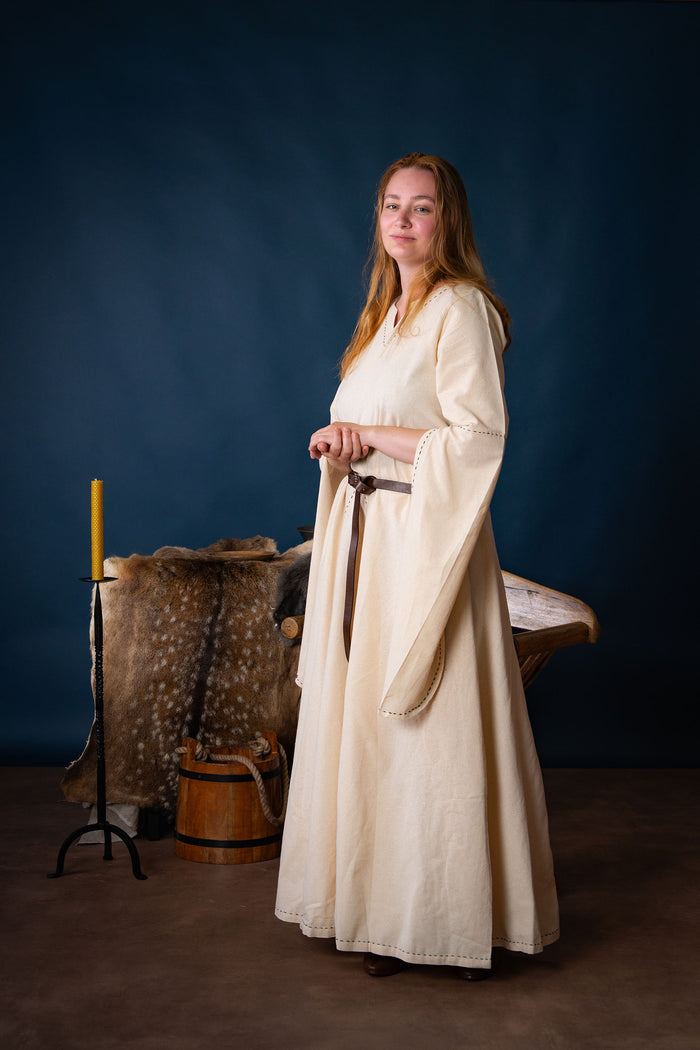 Medieval dress Begina, natural
