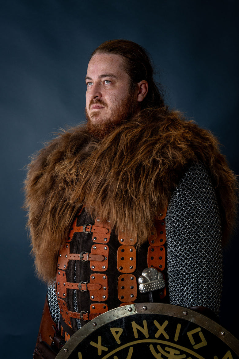 Schapenvacht voor schouders Ragnar, bruin