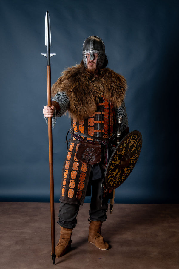 Vikingspeer met vleugels (demonteerbare schacht), semi-scherp