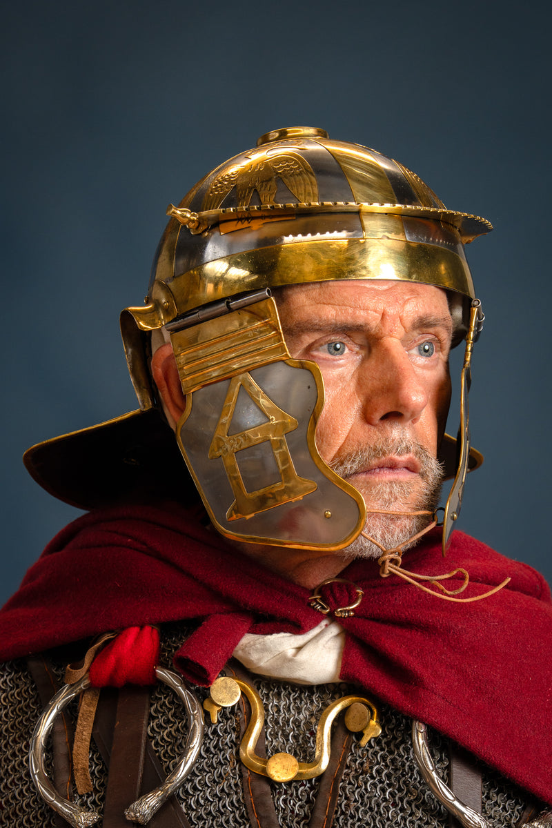 Imperial Italic galea D, Moguntiacum, Weisenau, 1.3 mm