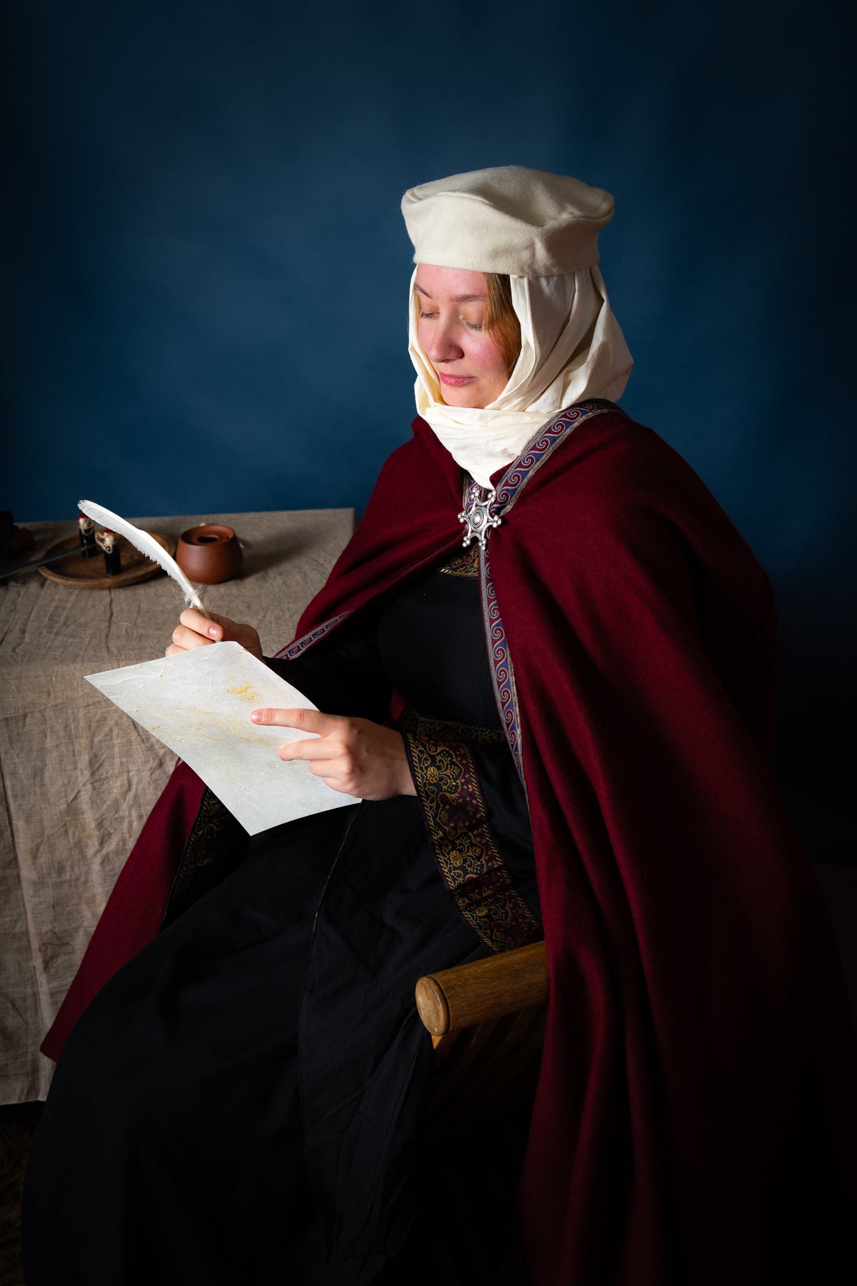 Gänsefedern Set aus 10