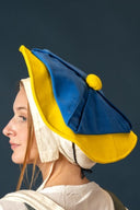 Landsknecht beretka Daniel, rumena-modra