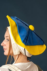 Landsknecht beretka Daniel, rumena-modra