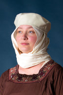 Mittelalterlicher Schleier, creme