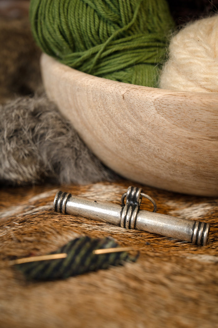 Viking nålebeholder, forsølvet