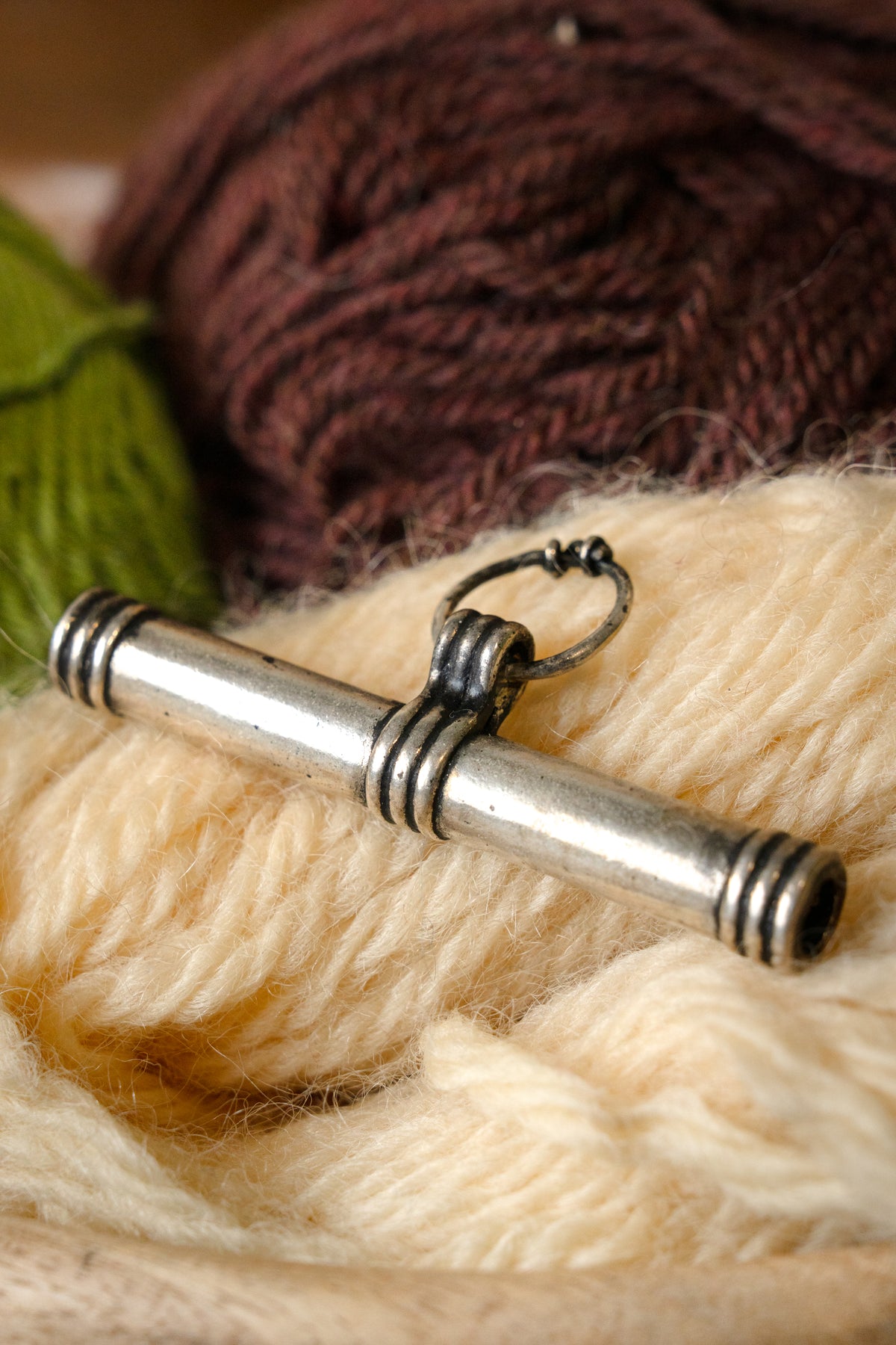 Viking nålebeholder, forsølvet