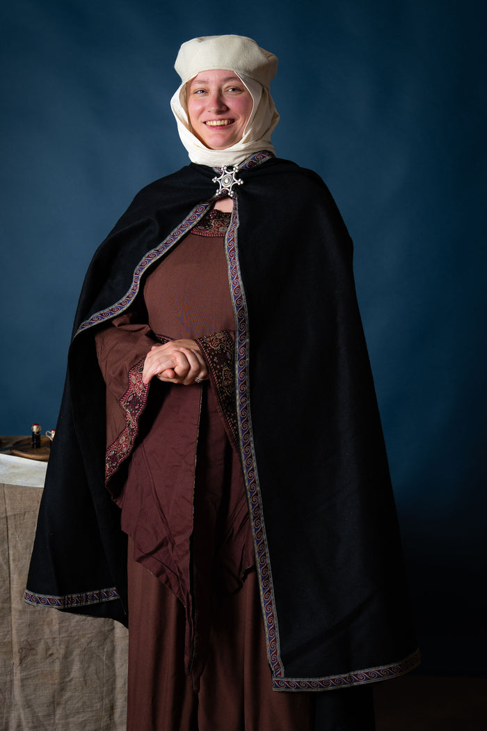 Robe médiévale Eleonora, rouge